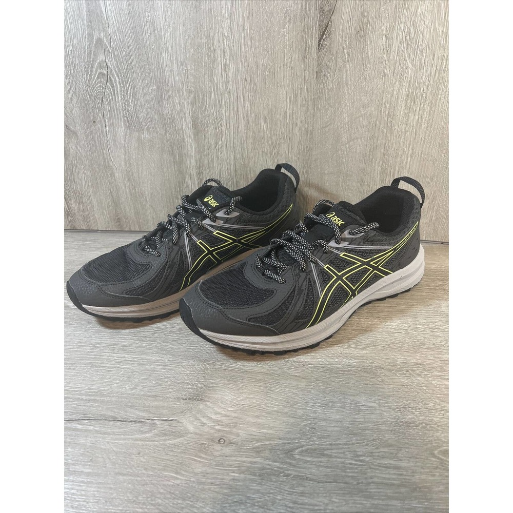 Asics Mens Frequent Trail Running Shoes Sneakers Size 8 Gray Green Lightweight